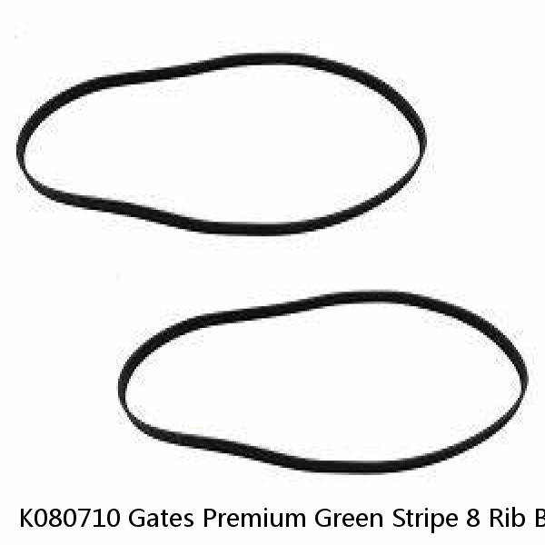 K080710 Gates Premium Green Stripe 8 Rib Belt 71.5" Long