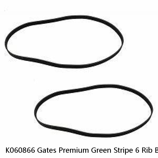 K060866 Gates Premium Green Stripe 6 Rib Belt 87 1/4" Long