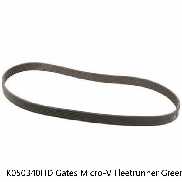 K050340HD Gates Micro-V Fleetrunner Green Stripe Serpentine Belt Made In Mexico